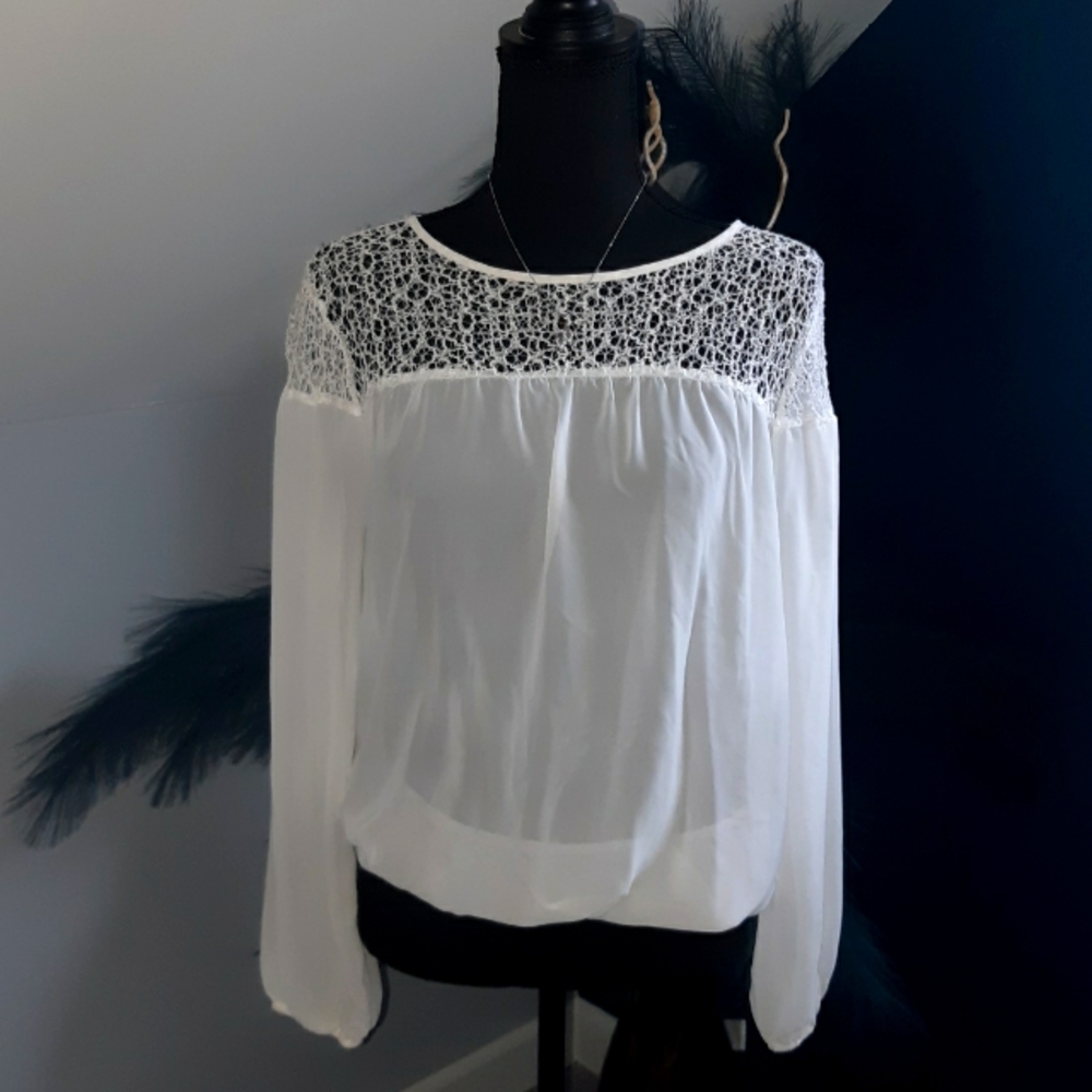 White Lace Top blouse